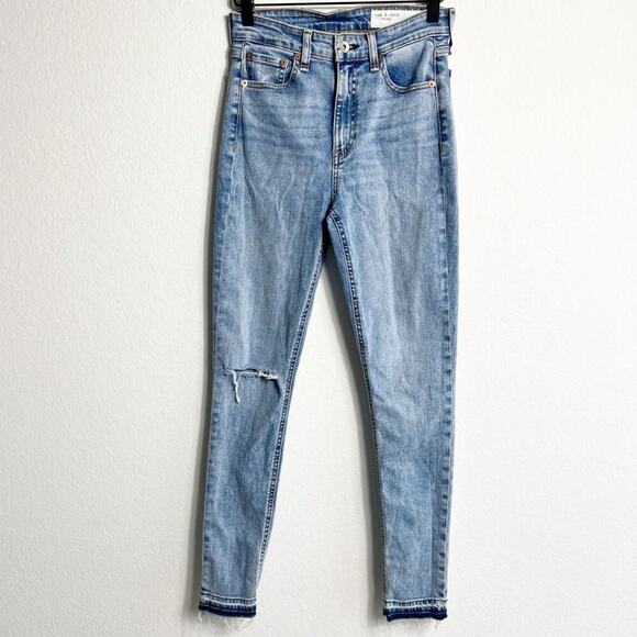 Rag and Bone New York Nina High-Rise Skinny Blue Women Jeans Size 26